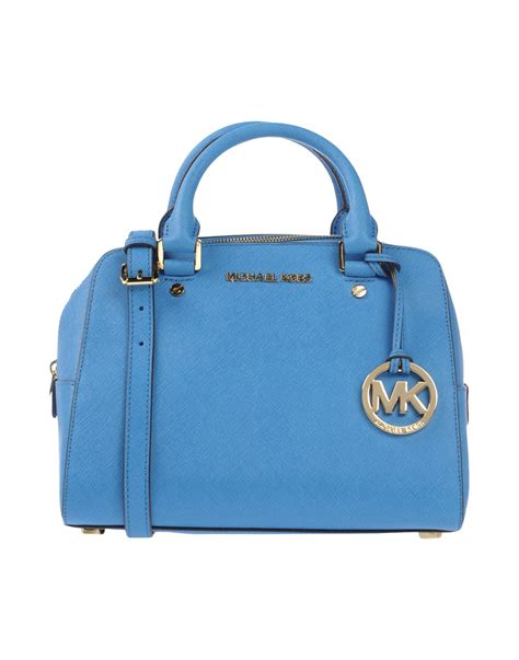 michael kors bag blue brown|Michael Kors outlet blue purse.